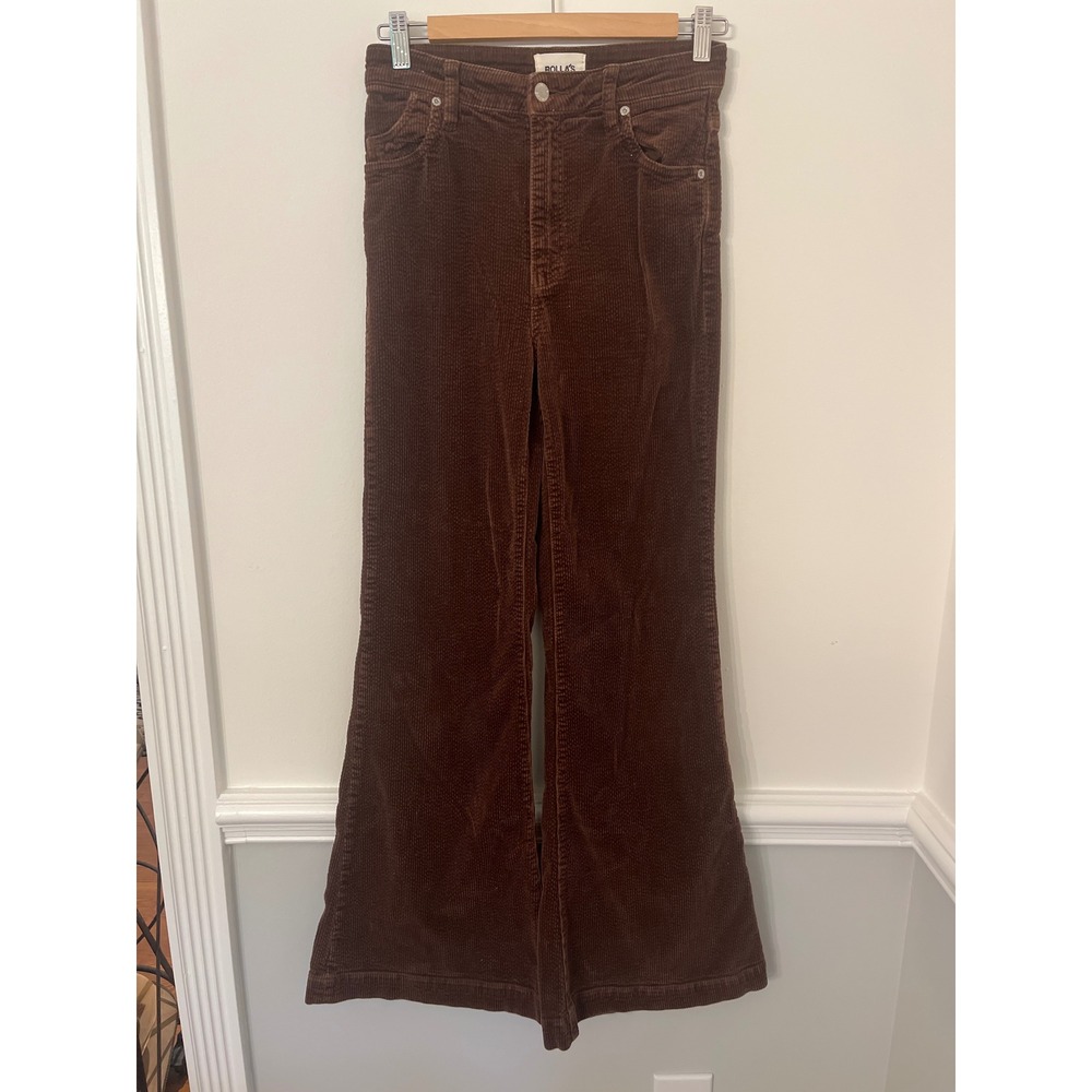 Rolla's Corduroy East Coast Flare Jeans Dark Brown Size 27 Retro Fall Beach Vibe